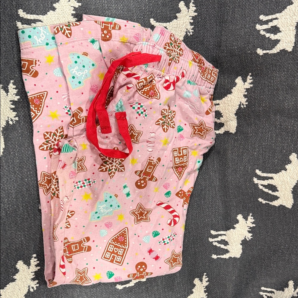 Old Navy Pink Holiday Pajama Bottoms